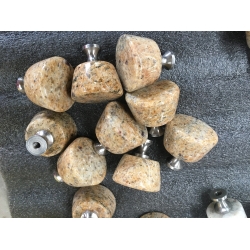  cabinet handles natural stone knob and pull