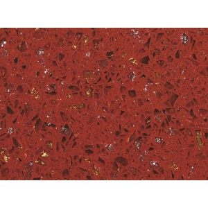 artificial lightly red quartz stone