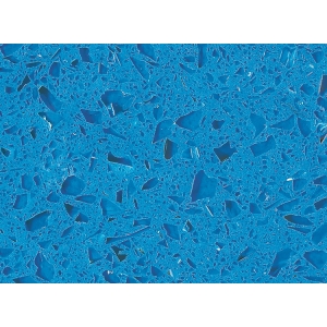 top RSC1813 Crystal Light Blue Quartz Surface for sale