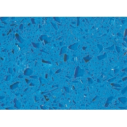 top RSC1813 Crystal Light Blue Quartz Surface for sale