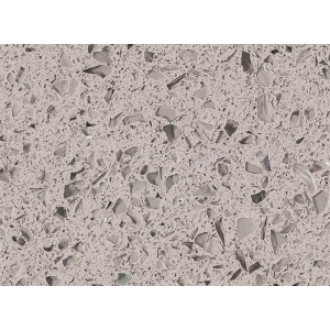 top RSC1806 Crystal Light Grey Quartz Surface for sale