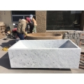 White marble bathtub for bathroom
