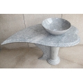 Polished Bourne Grey granite tiles and slabs